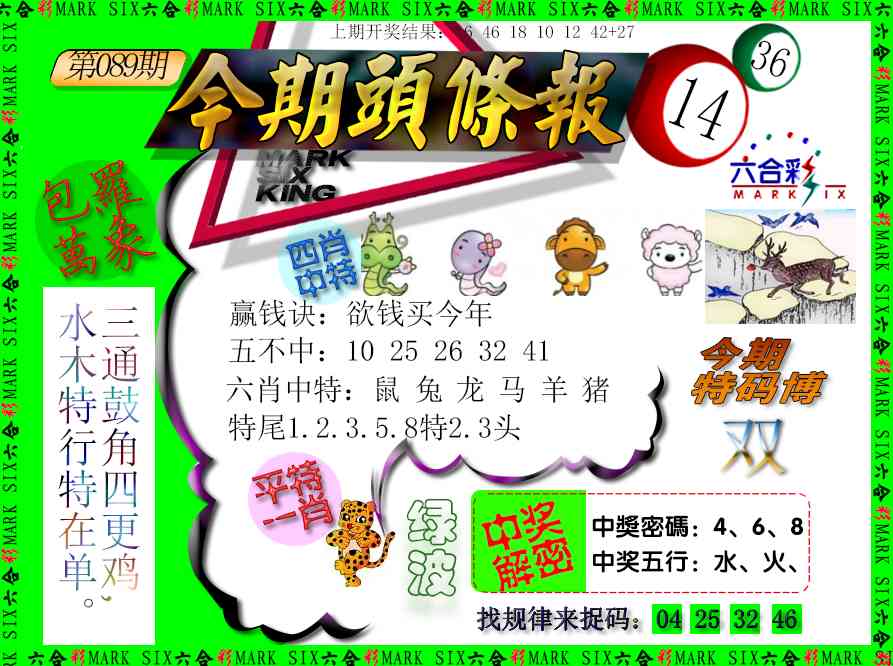 089期今期头条报[图]