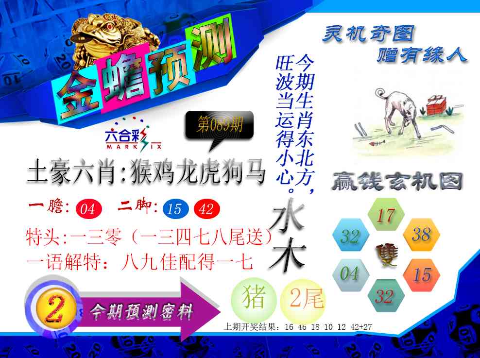 089期金蟾预测[图]